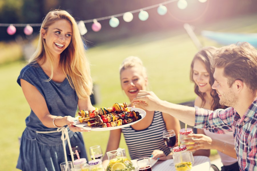 Grillparty im Garten