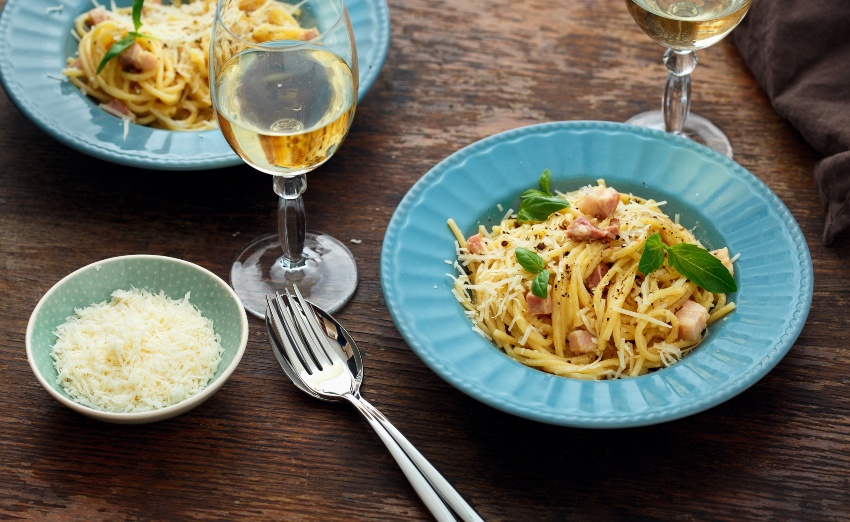 Carbonara, Weißwein - Welcher Wein zu Pasta?