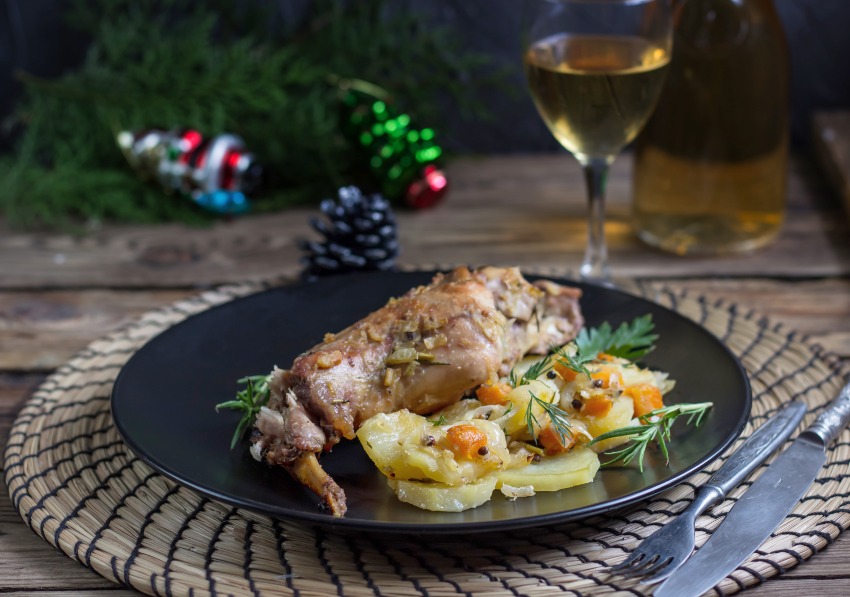 Kaninchen mit Weißwein - Wein zu Kaninchen